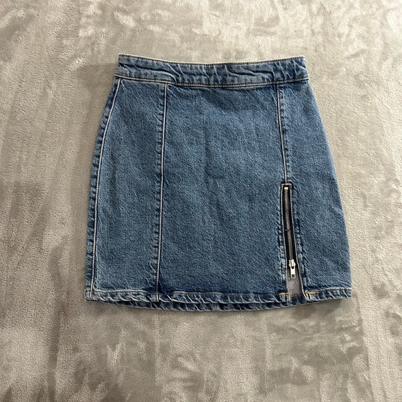 Free people midnight magic denim mini skirt NWT - Picture 3 of 11